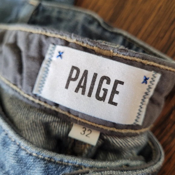 Paige Jimmy Jimmy Skinny Distressed Jeans Size Women's 32 - Picture 11 of 12